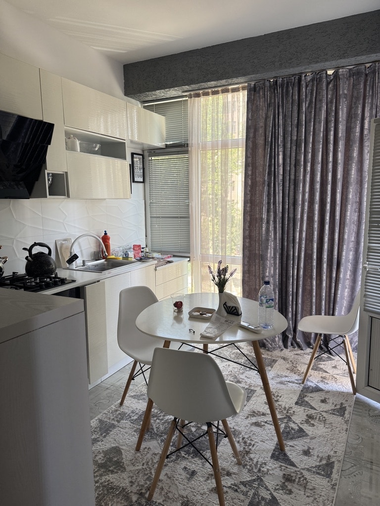 fully equipped kitchen of our airbnb in samarkand